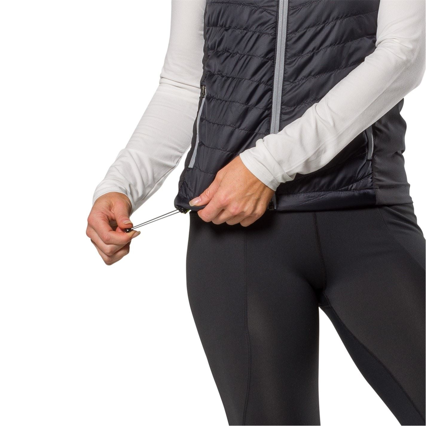 Nathan Solid Patterned Zipped Pocket Hybrid Performance Gilet