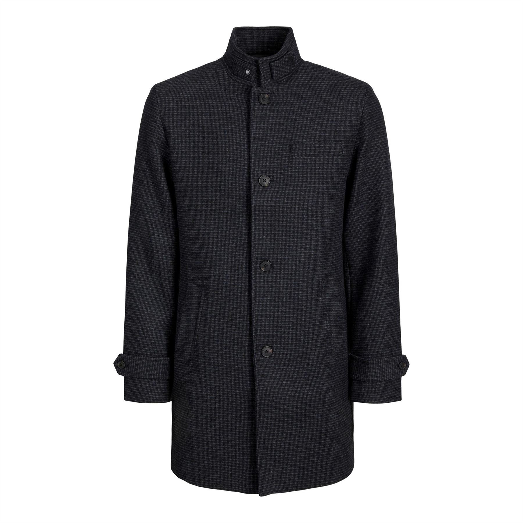 Jack and Jones Melton Solid Patterned Over Coat