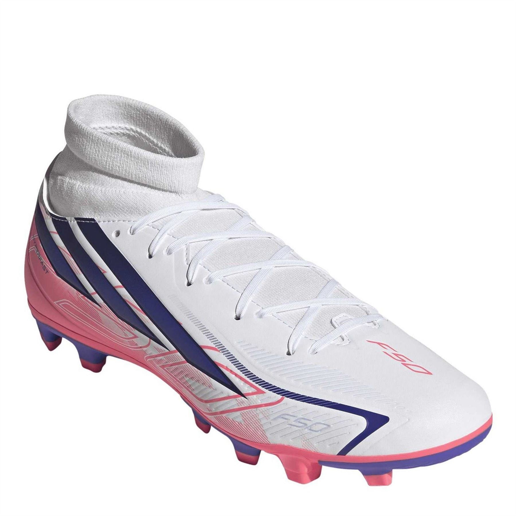 adidas Mens Hyperfast Club Mid Firm Ground   Multi Ground Football Boots