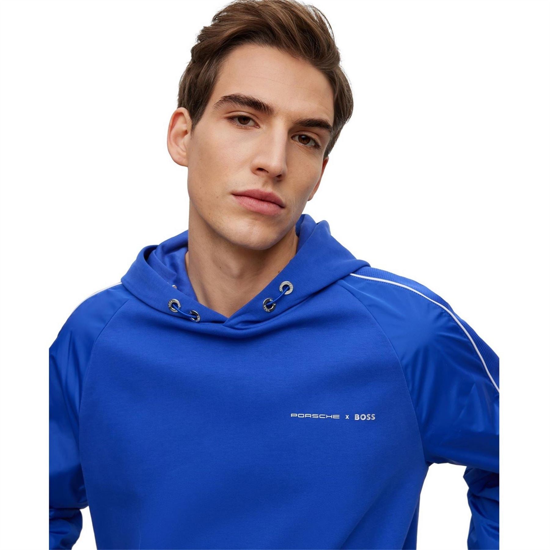 Boss Hooded Neck Raglan Sleeve Sweatshirt