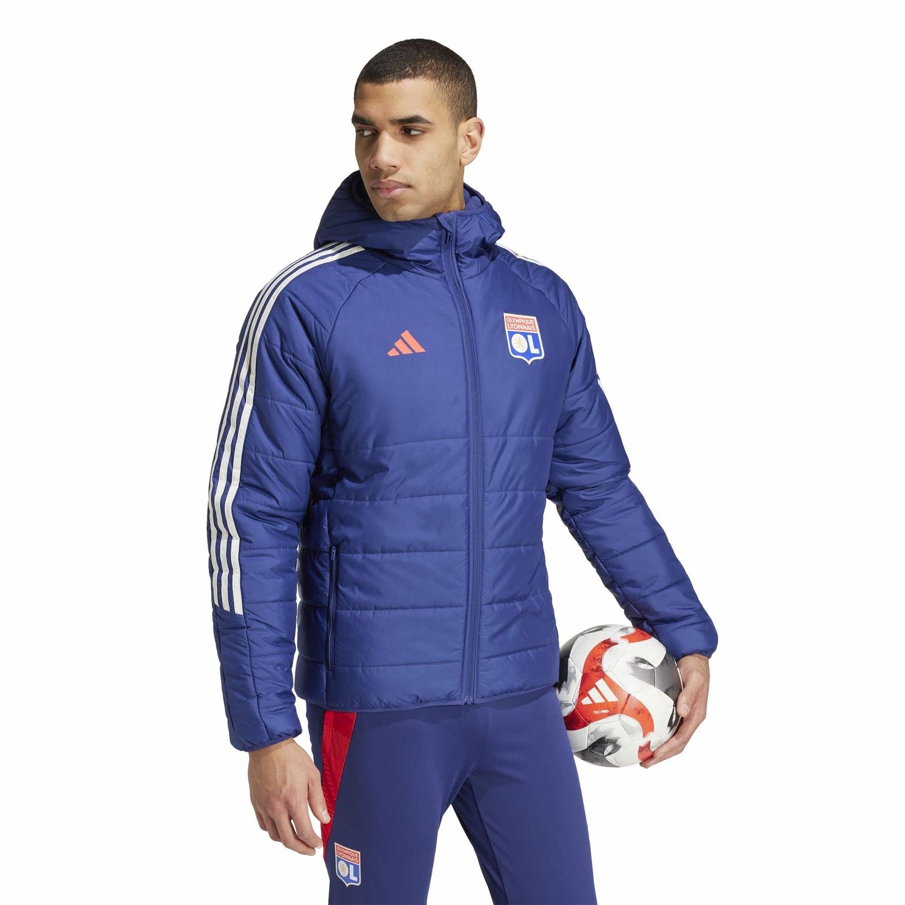 adidas Mens Olympique Lyonnais Winter Jacket