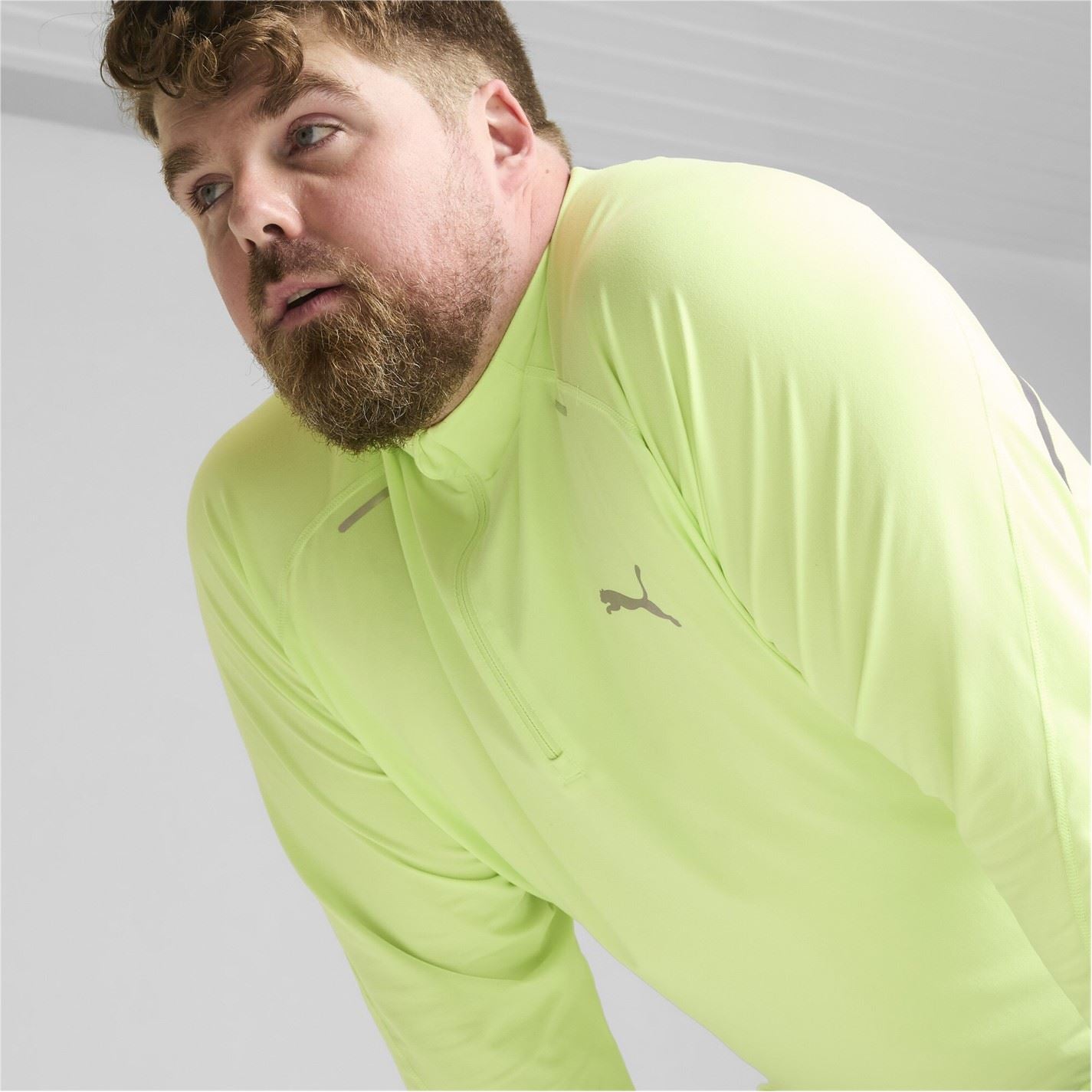 Puma Cloudspun Zip Neck Regular Fit T-Shirt