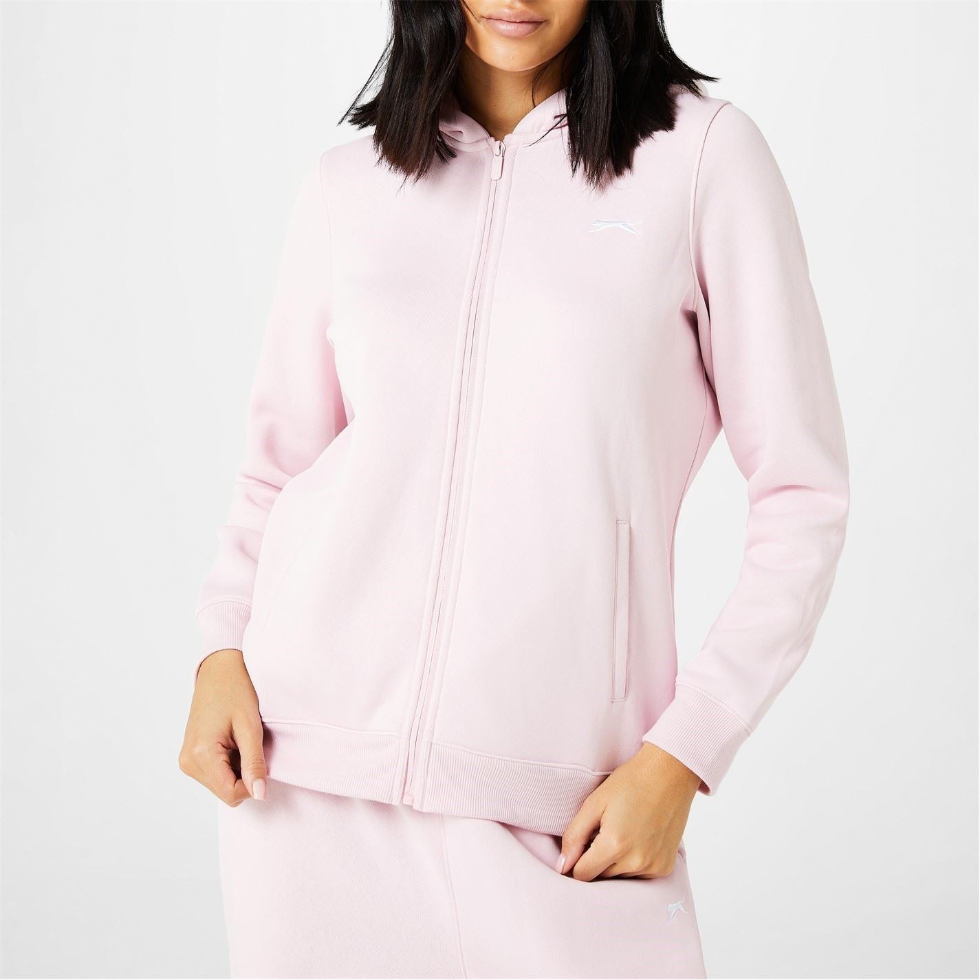 Slazenger Womens Fitted Full Zip Hoodie