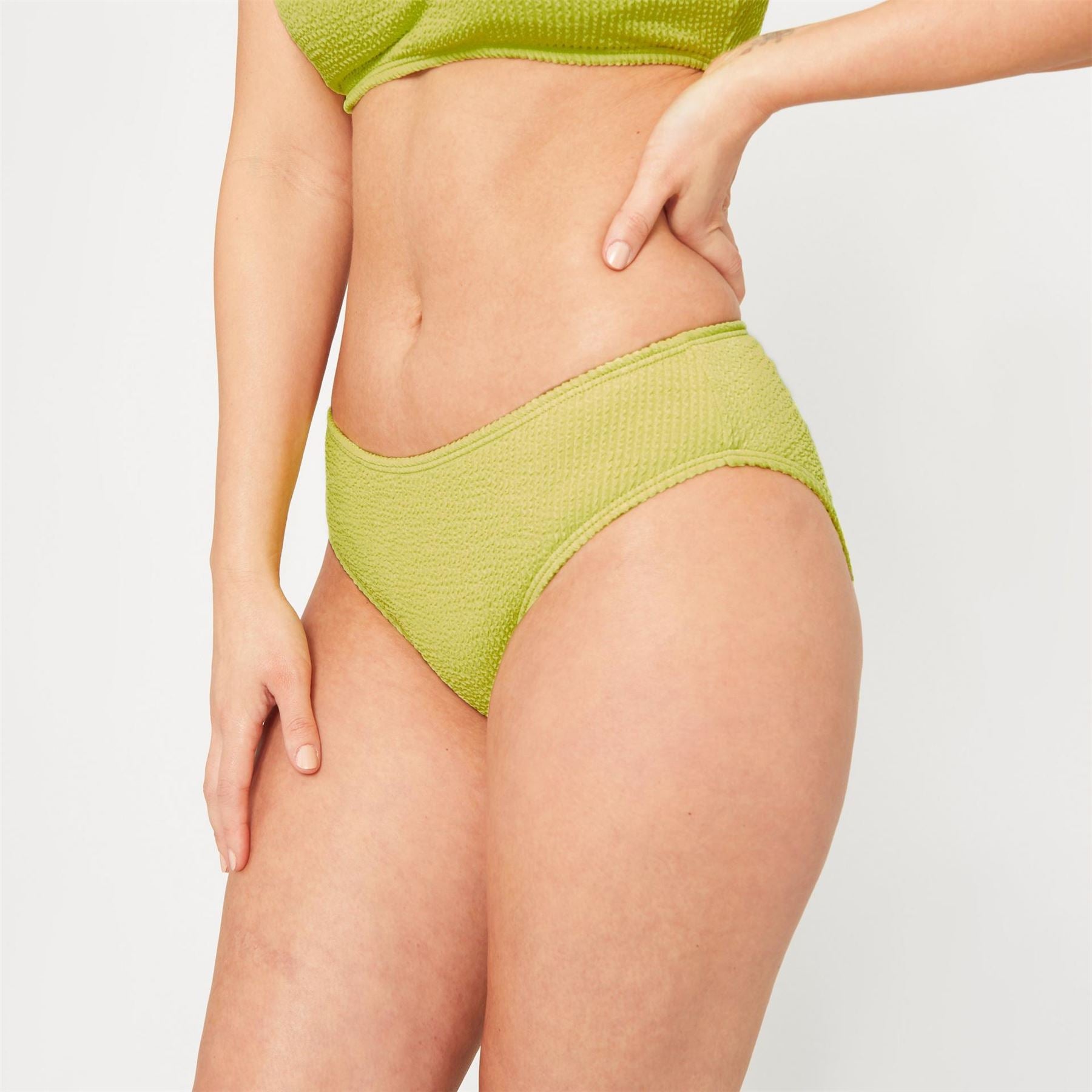 Be You Textured Bikini Bottoms
