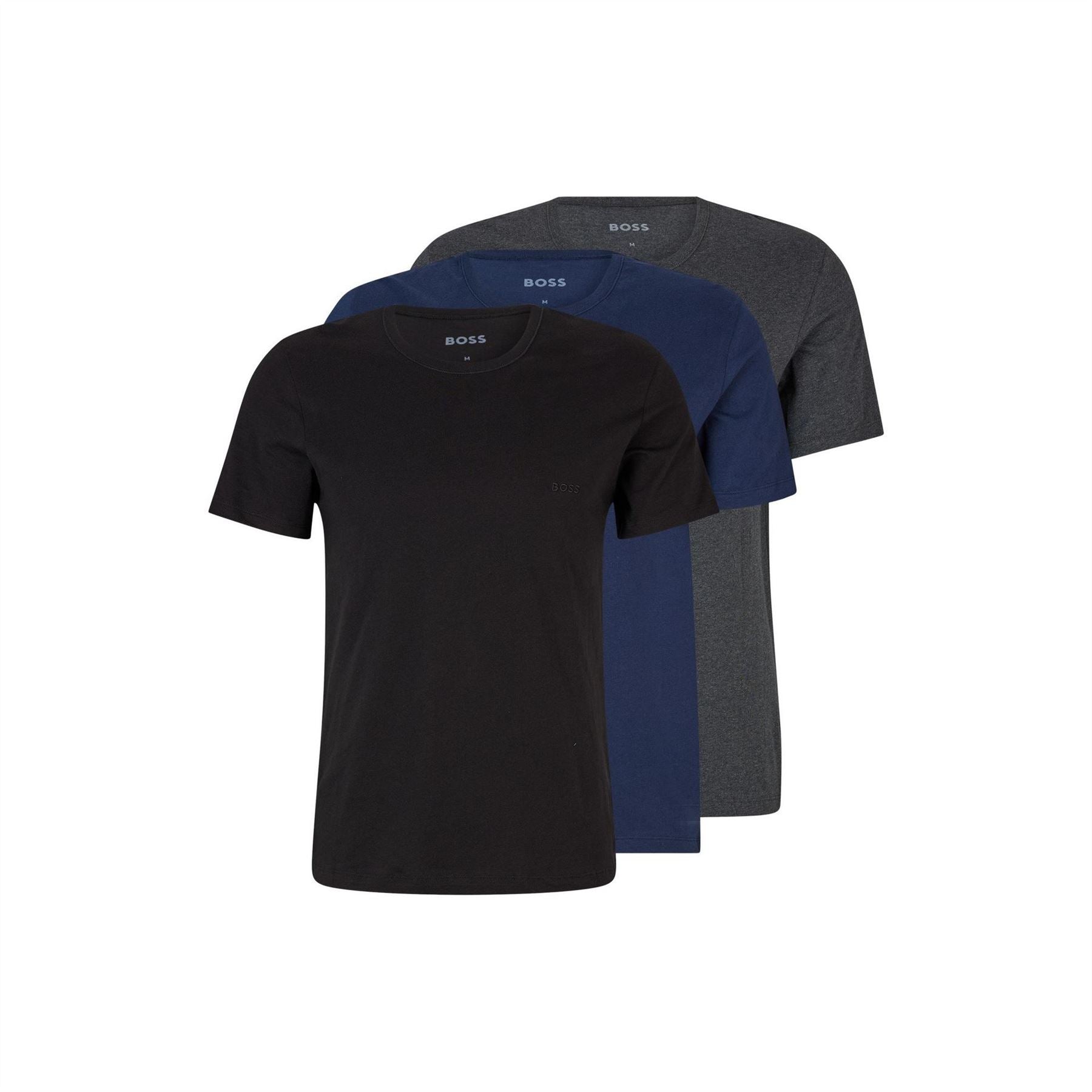 Boss BOSS Bodywear 3 Pack Premium Cotton T Shirts   Crew Neck