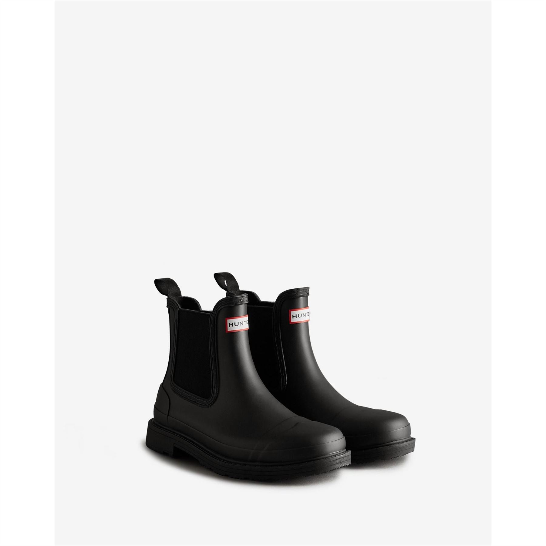 Hunter Comando Chelsea Block Heel Boots