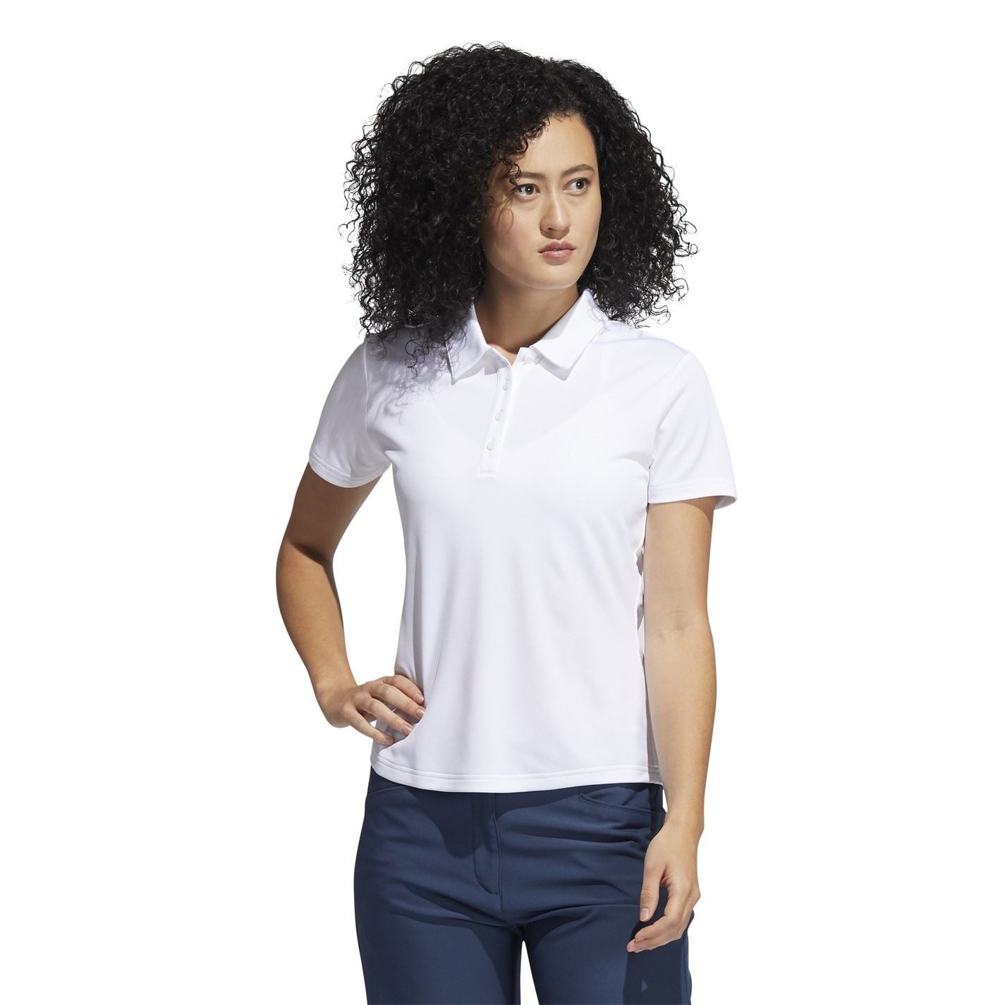 adidas Womens Short Sleeve Performance Polo Shirt