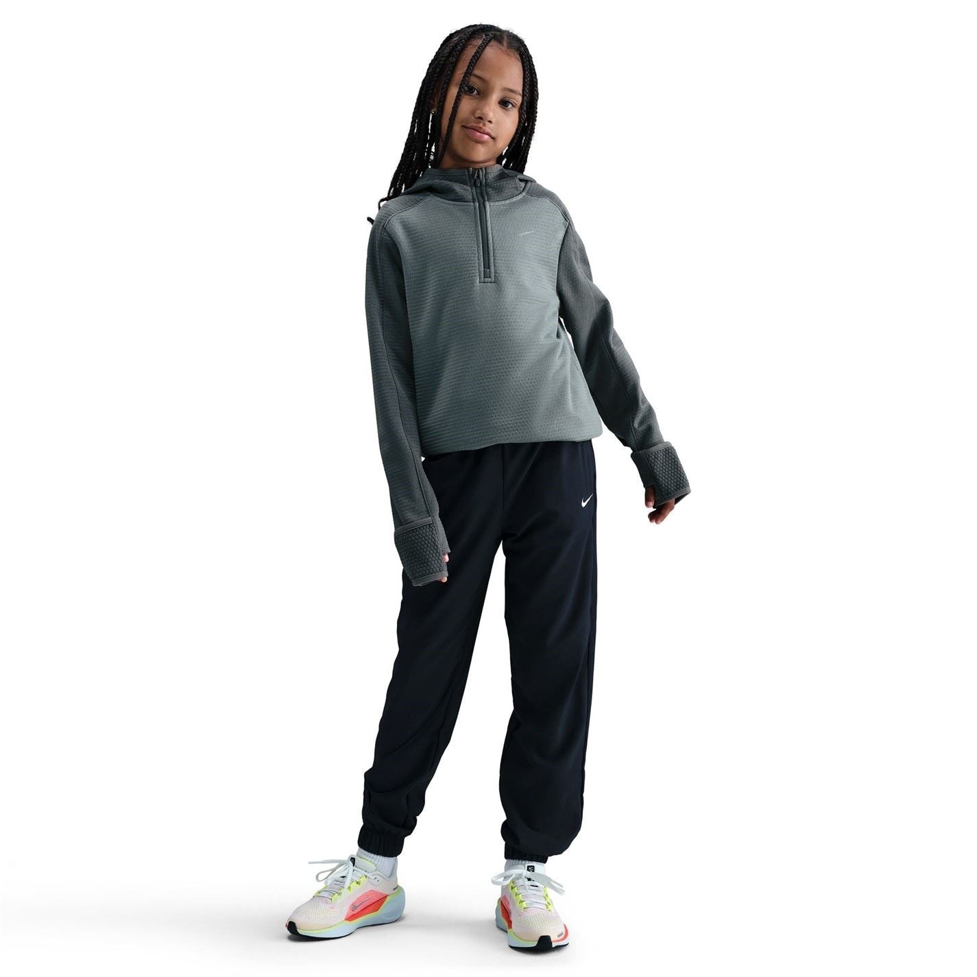 Nike Zip Neck Raglan Sleeve Sweatshirt