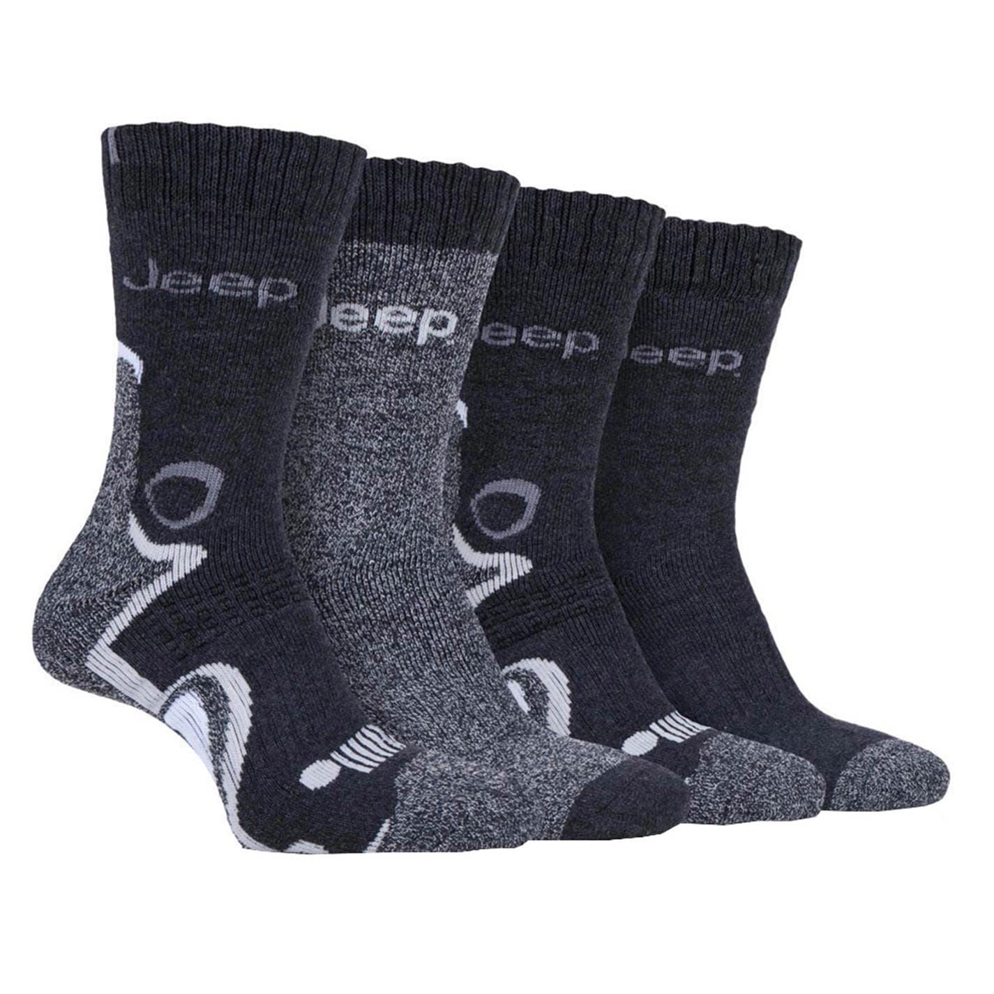 Jeep Mens 4 Pack Performance Boot Socks