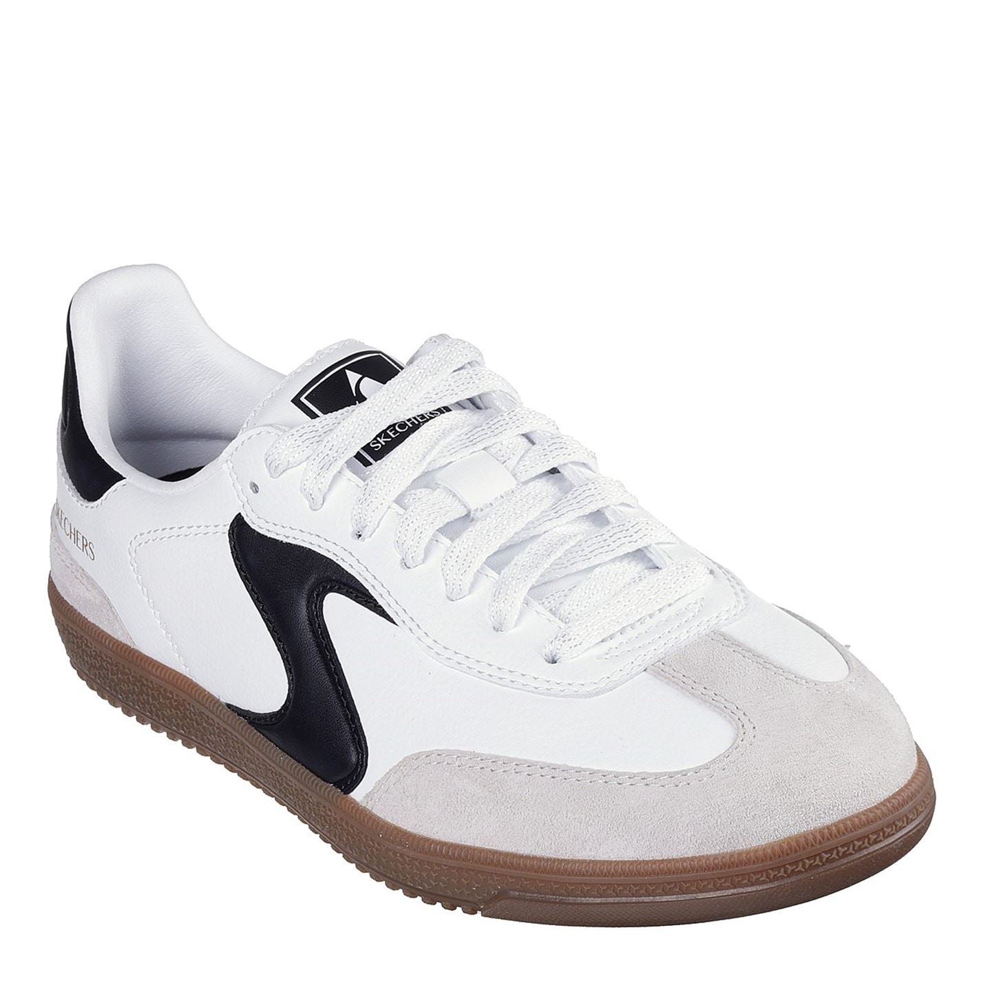 Skechers Duraleather Suede Overlay Lace Up Low Top Sneakers