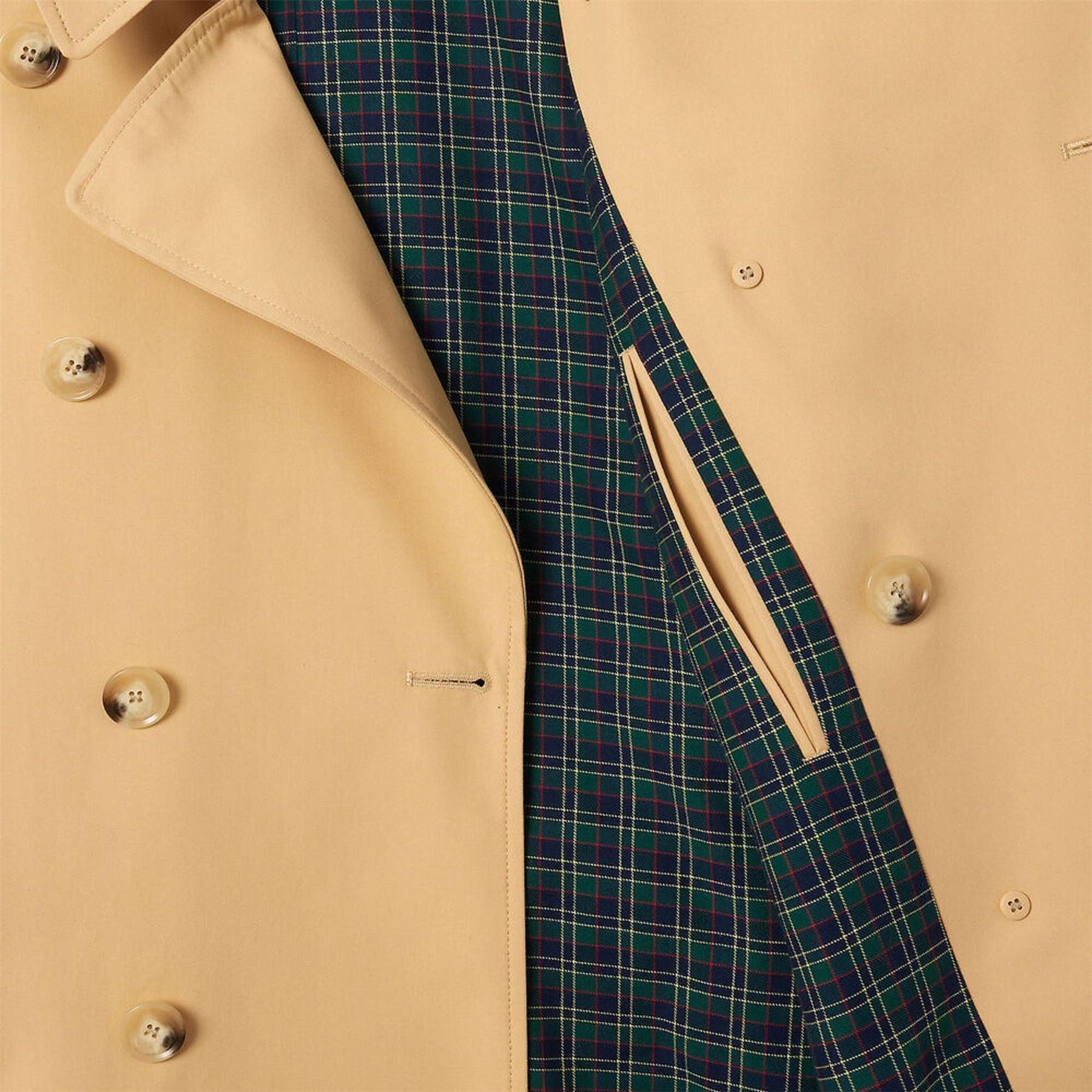 Lacoste Solid Patterned Trench Coat with Point Collar