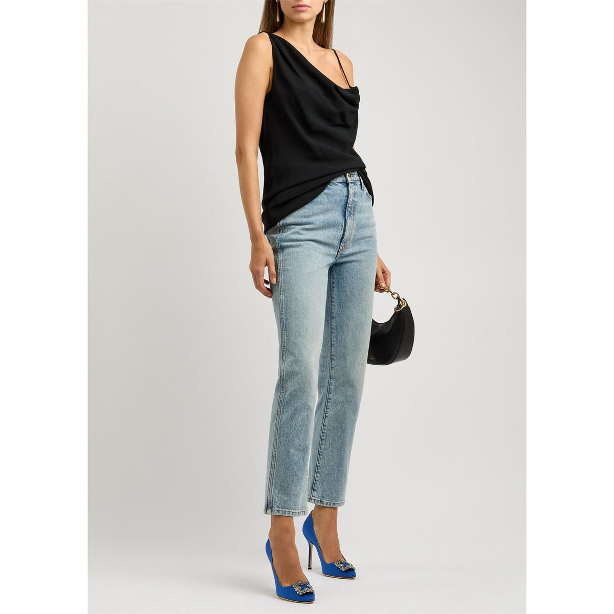 Manolo Blahnik Satin Pump W Ornament