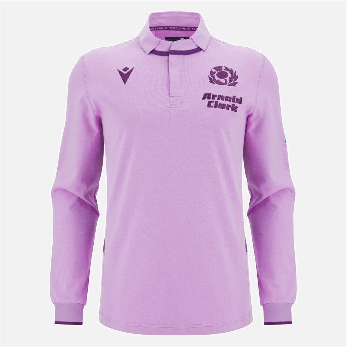 Macron Scottish Rugby World Cup Long Sleeve Away Shirt 2025 Adults