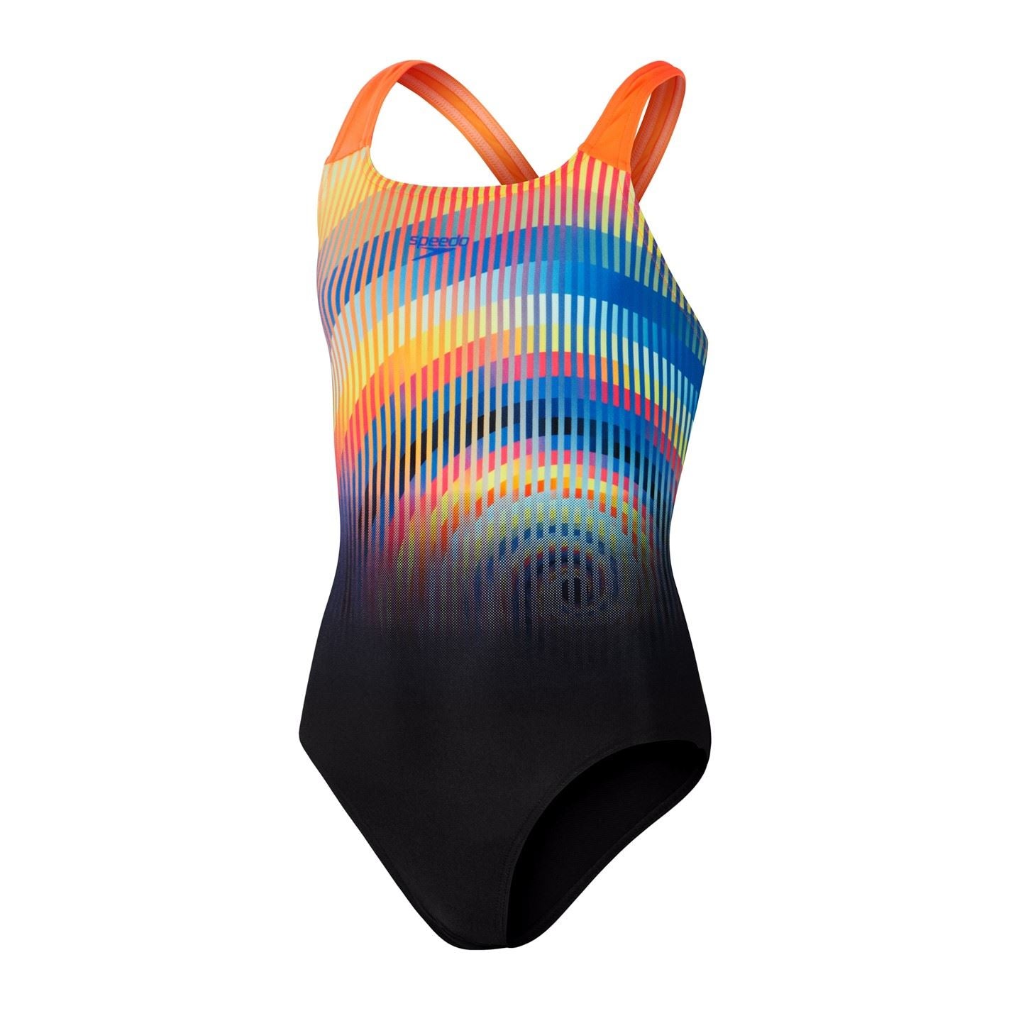 Speedo Striped One Piece Swimsuit