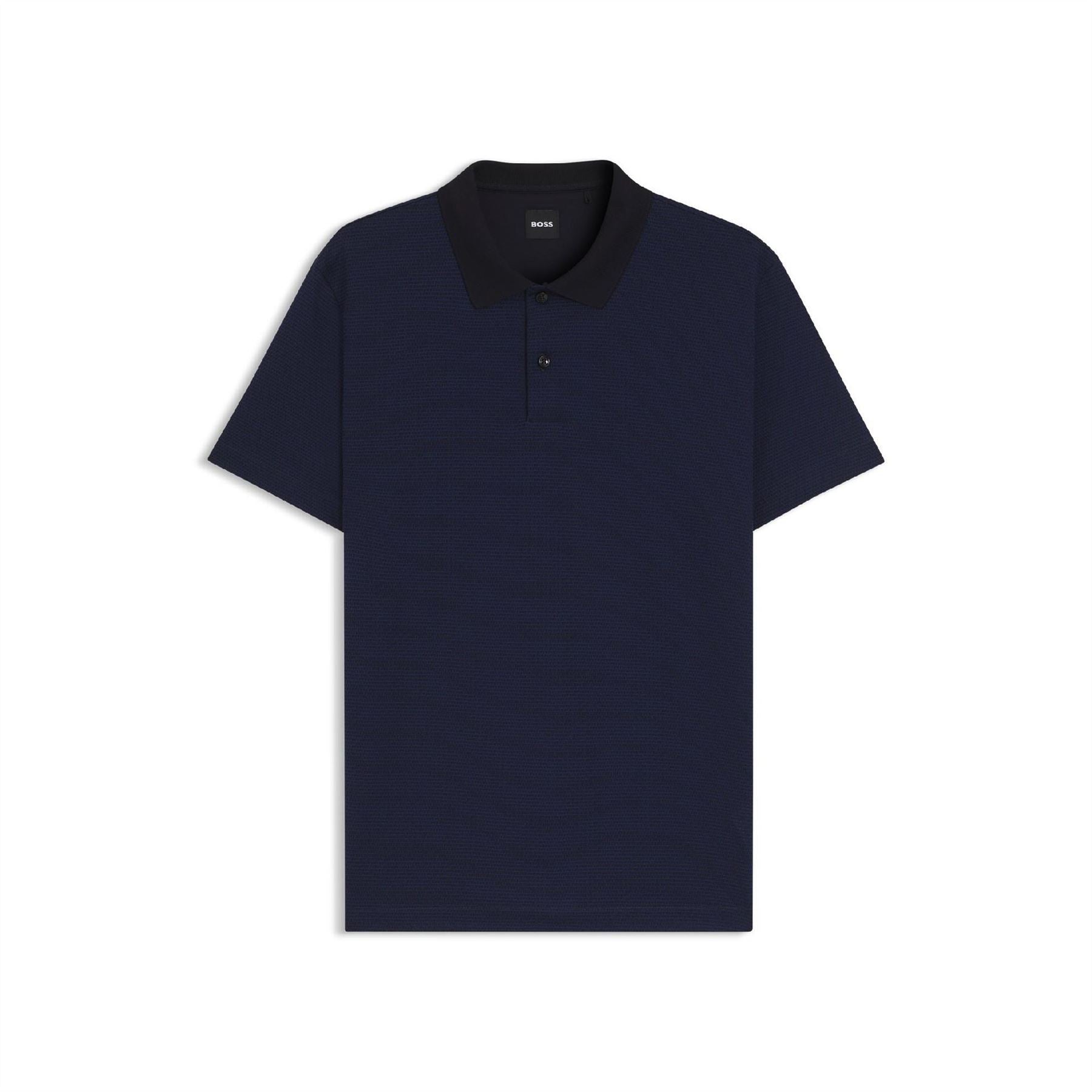 Boss BOSS Short Sleeve Polo Shirt with Ribbed Collar (C Parlay)