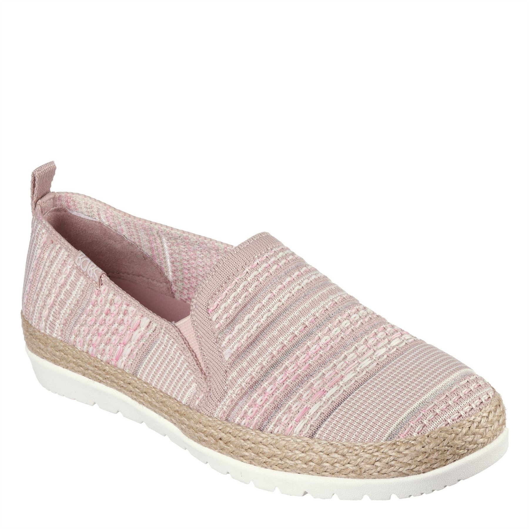 Skechers Engineered Woven Twin Gore Slip On Espadrilles