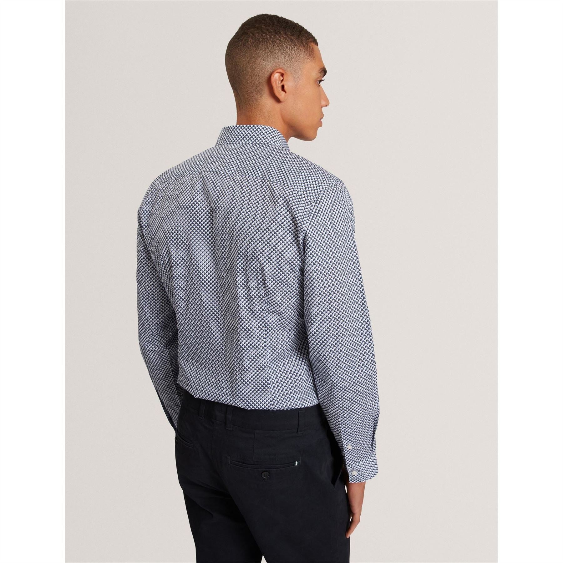 Ted Baker Geo Long Sleeve Collared Shirt