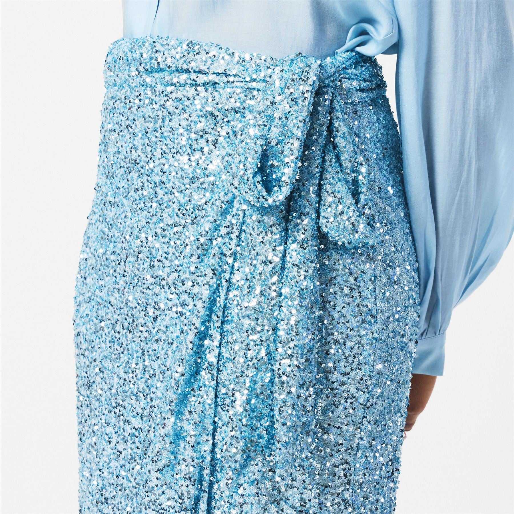 Never Fully Dressed Blue Sequin Jaspre Skirt
