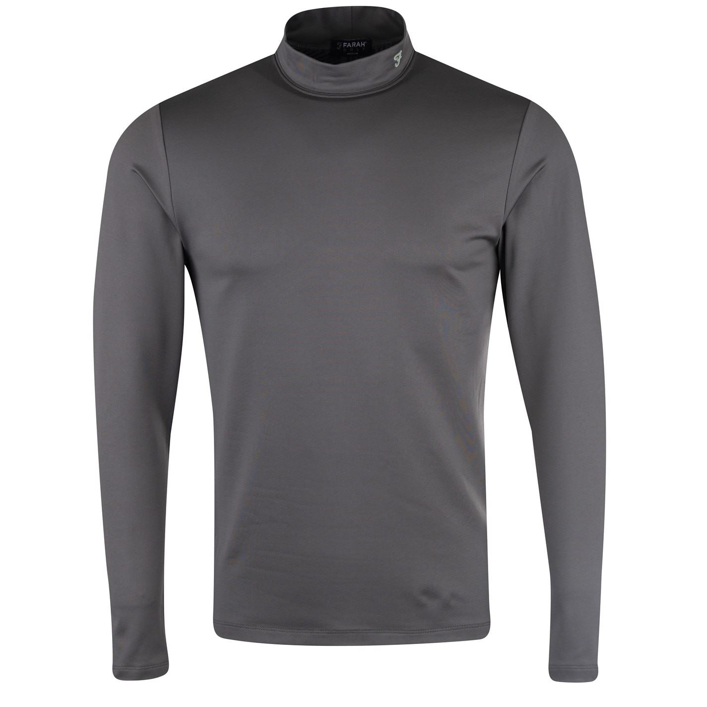Farah Mock Neck Regular Fit Long Sleeve T-Shirt