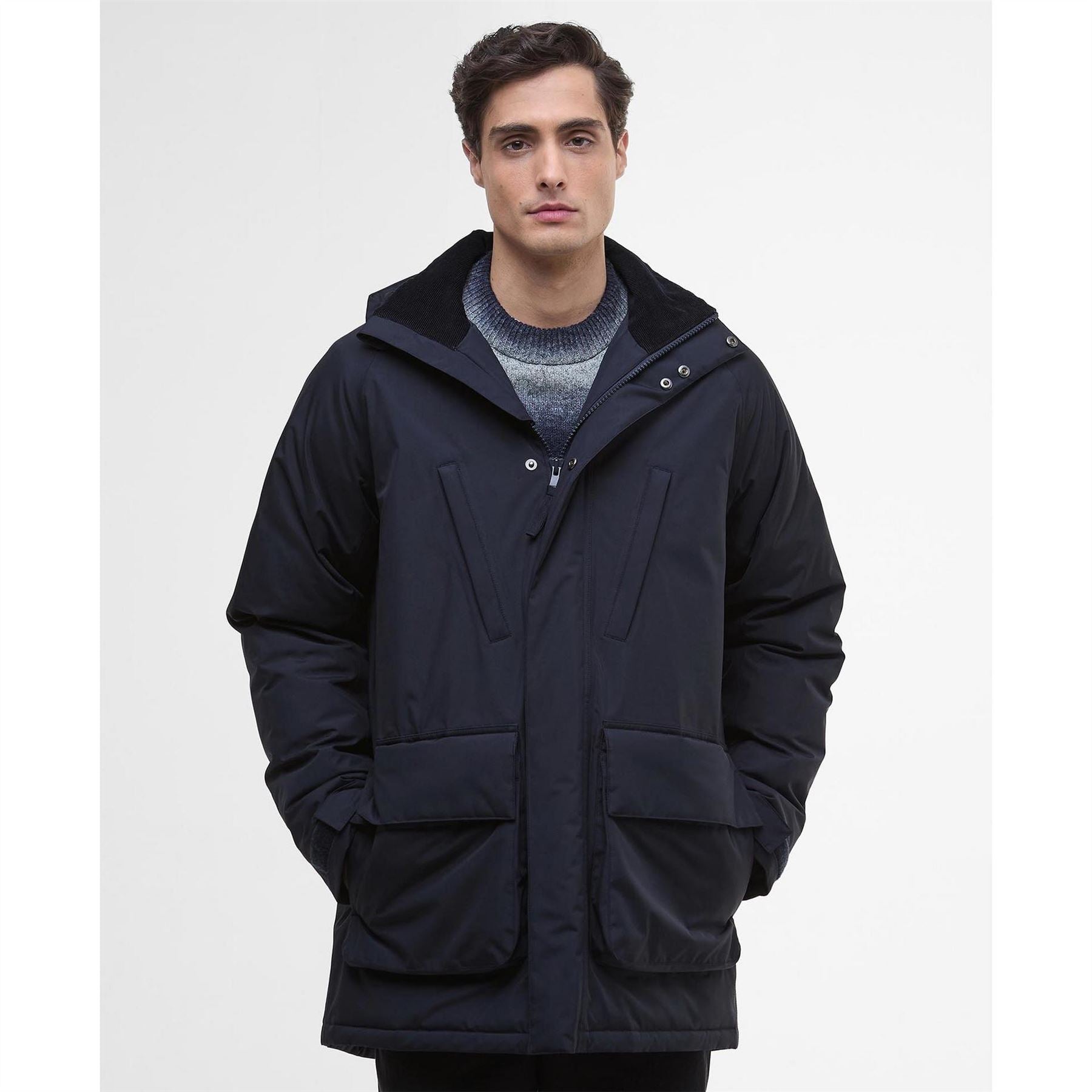 Barbour International Willett Waterproof Hooded Long Sleeve Rain Anorak