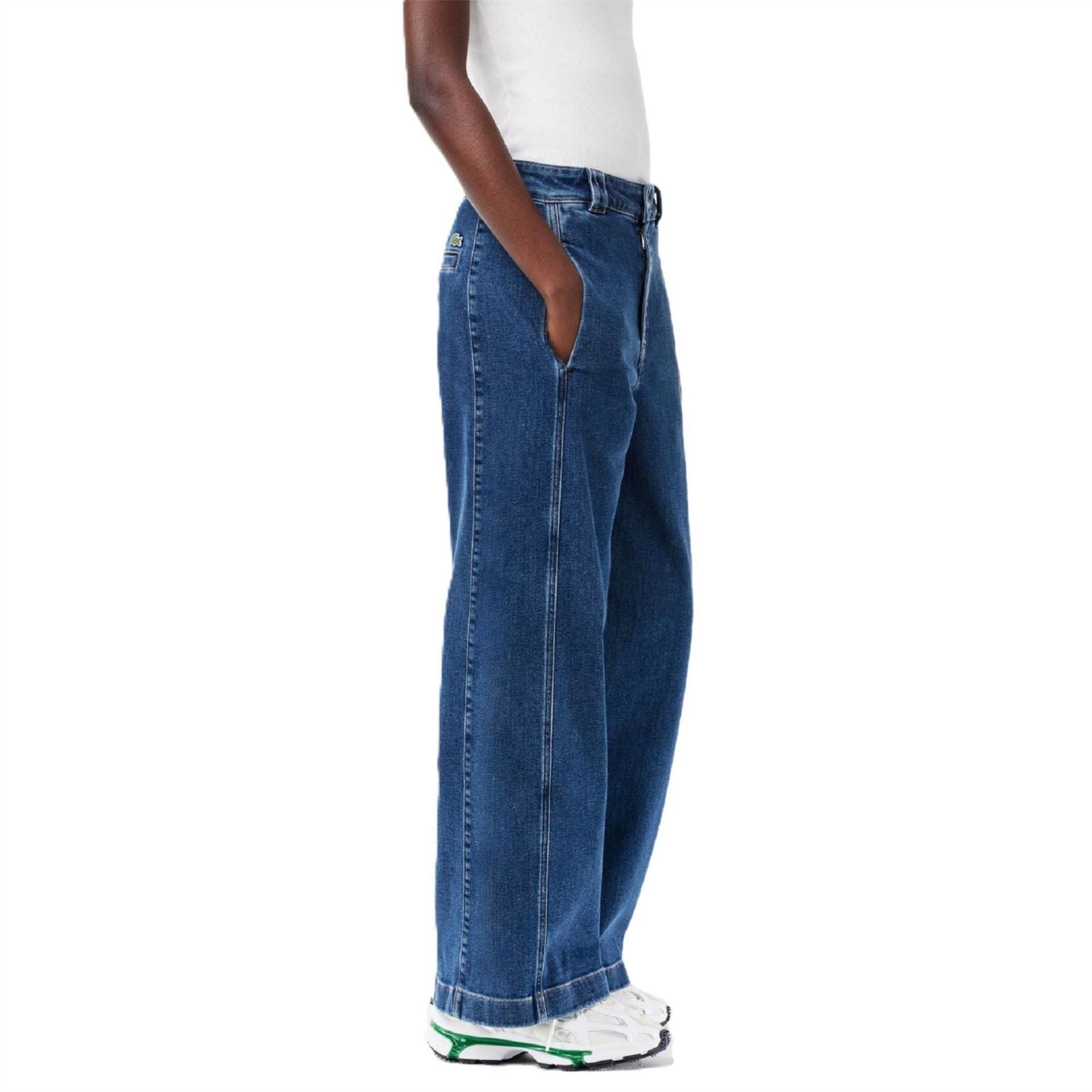 Lacoste Wide Leg Relaxed Fit Jeans