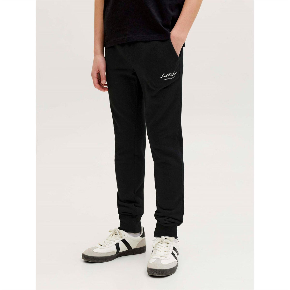 Jack and Jones Archive Solid Patterned Slim Joggers