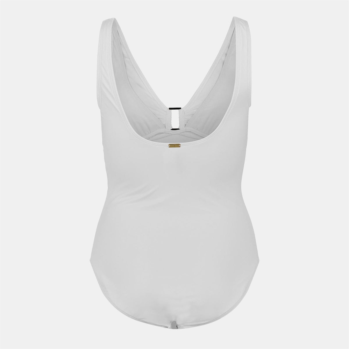 Lauren by Ralph Lauren Ring Detail Plunge Swimsuit