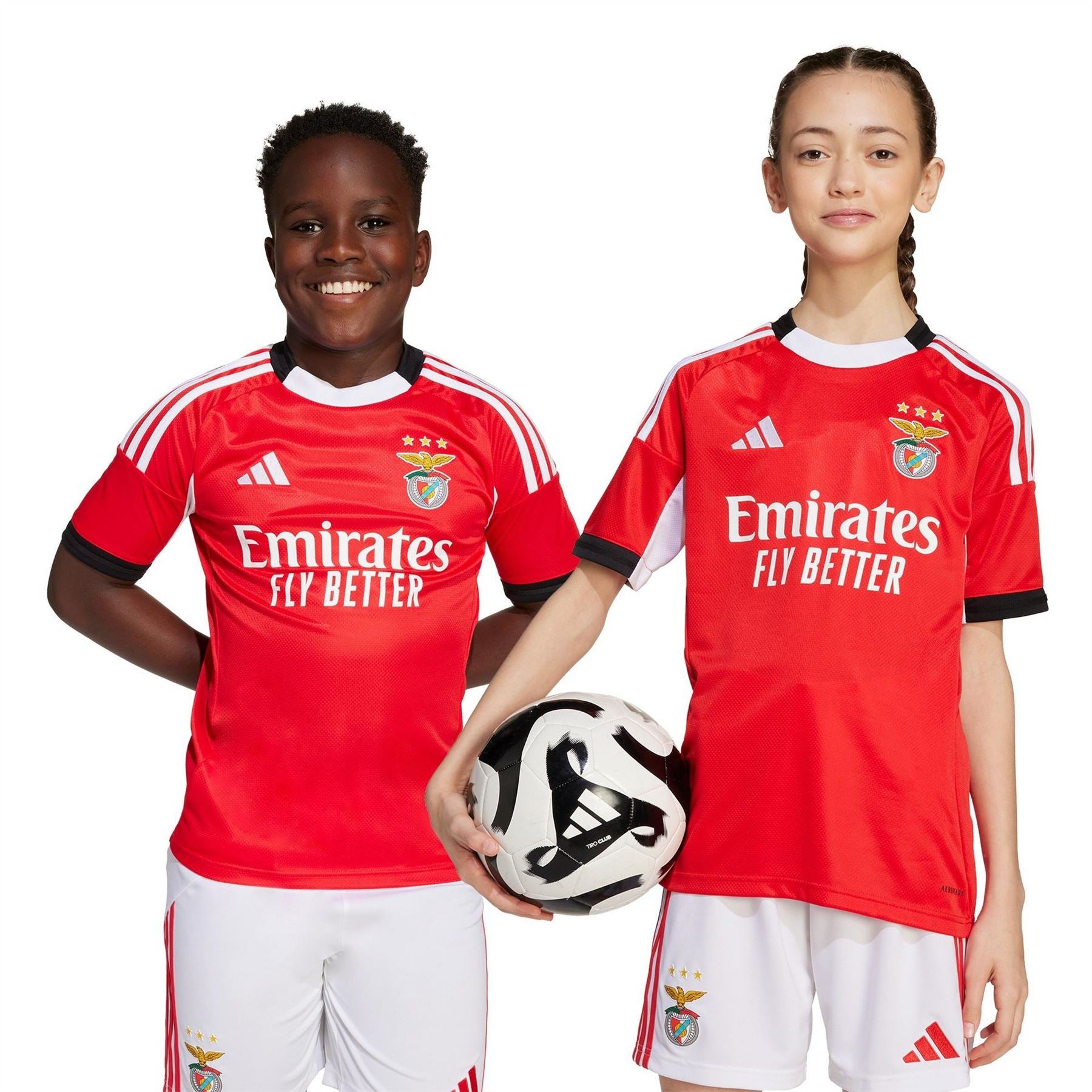 adidas Benfica Home Shirt 2025 2026 Juniors