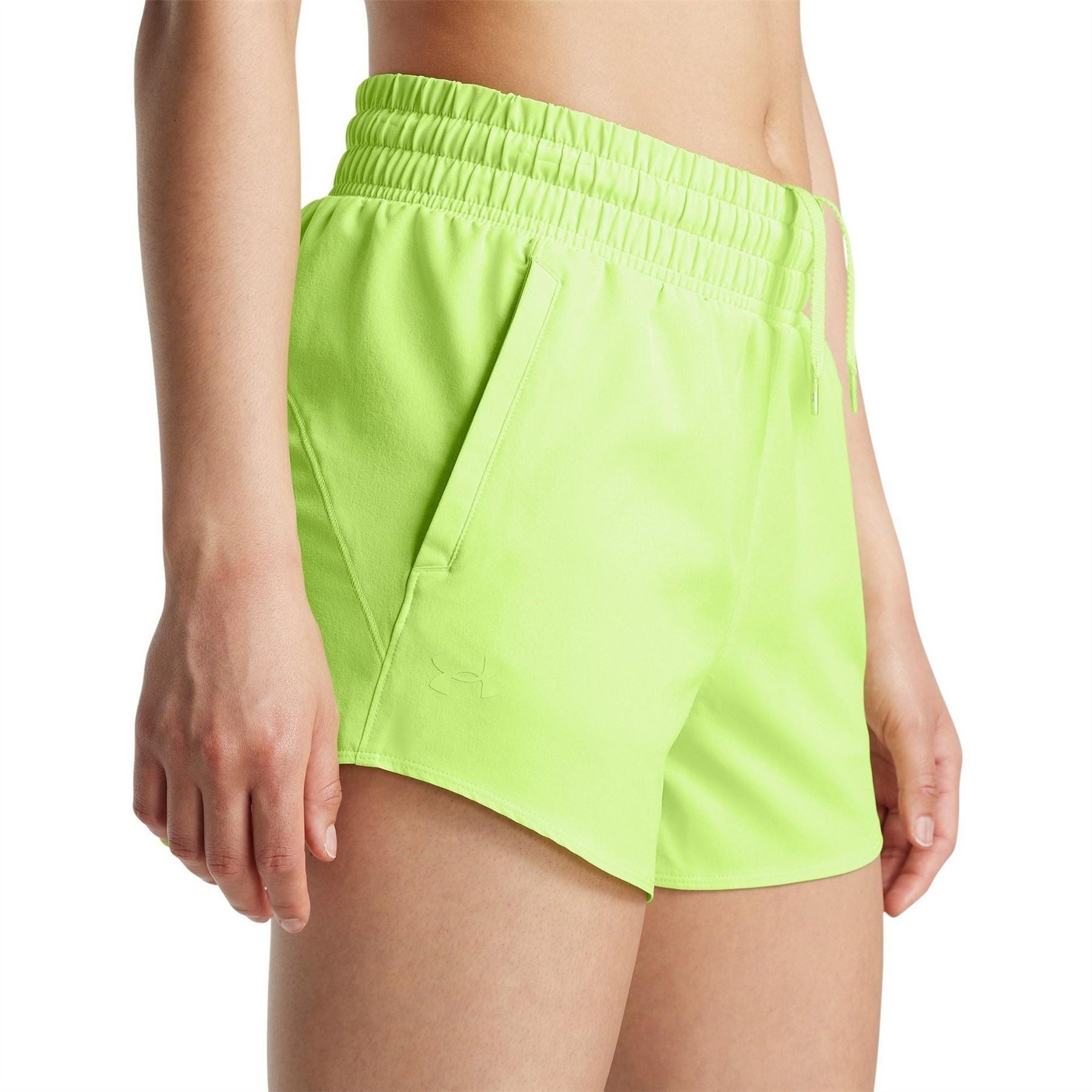 Under Armour Flex Woven Running Shorts with Curved Hem