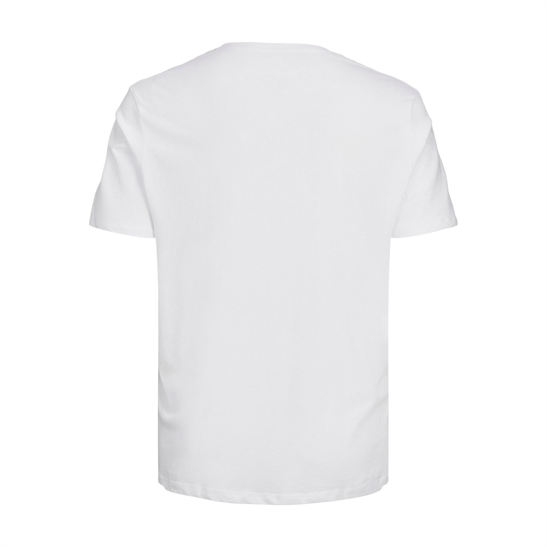 Jack and Jones Mens Short Sleeve Logo T-Shirt Plus Size