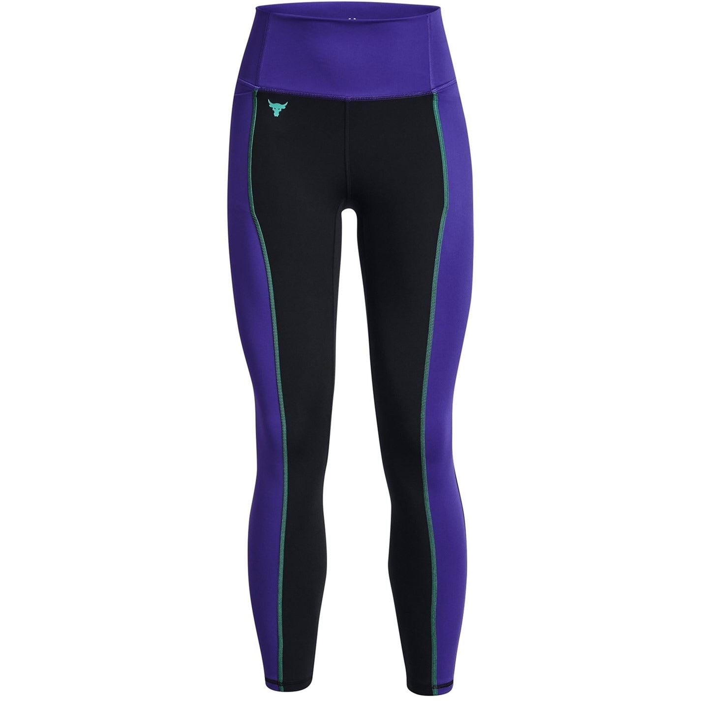 Under Armour Womens Project Rock Colourblock Ankle Gym Leggings