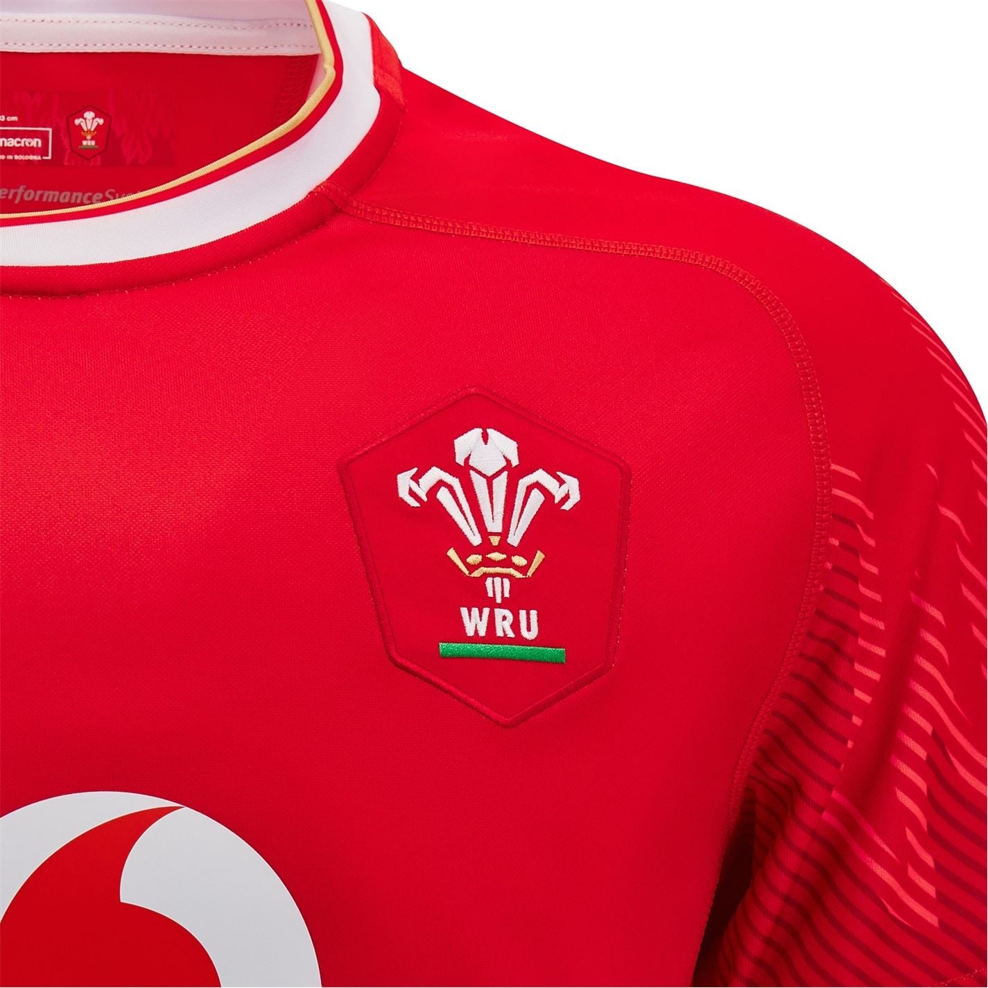 Macron Welsh Rugby Union Home Shirt 2024 Adults