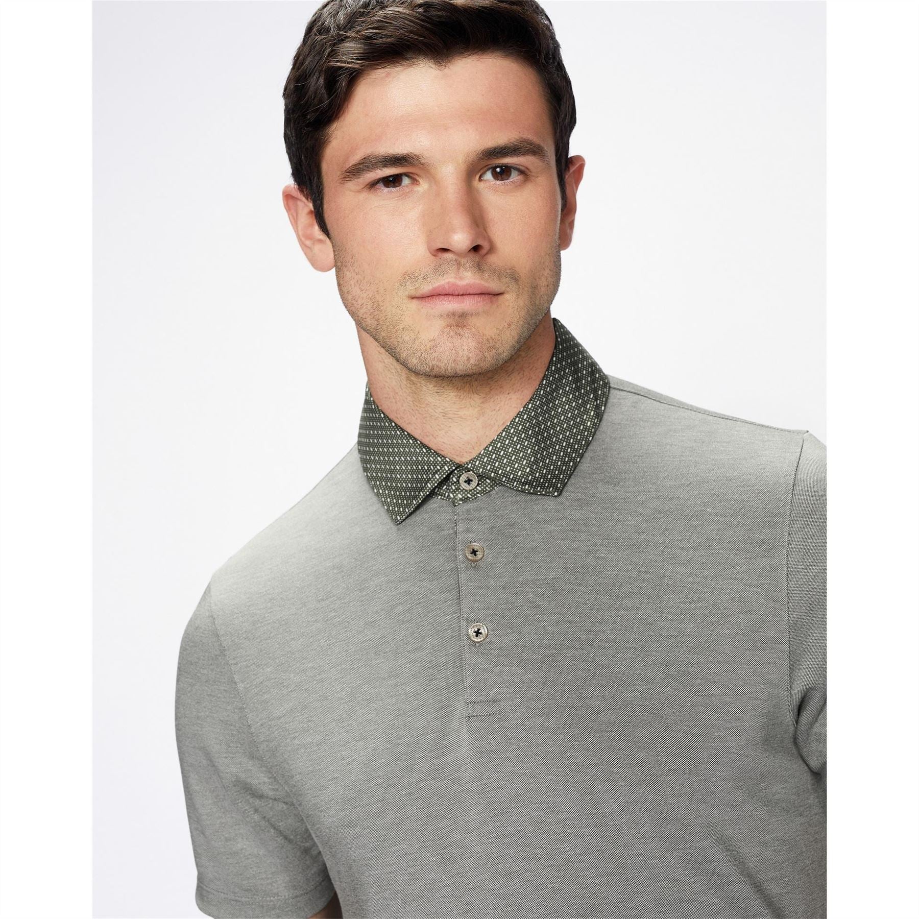 Ted Baker Frend Polka Short Sleeve Polo Shirt