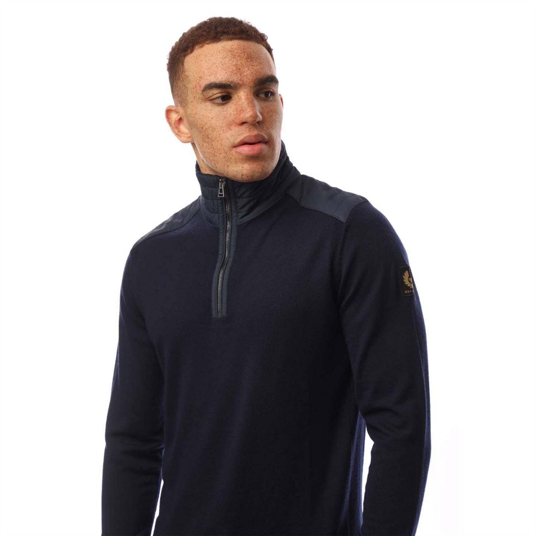 Belstaff Kilmington Quarter Zip Jumper