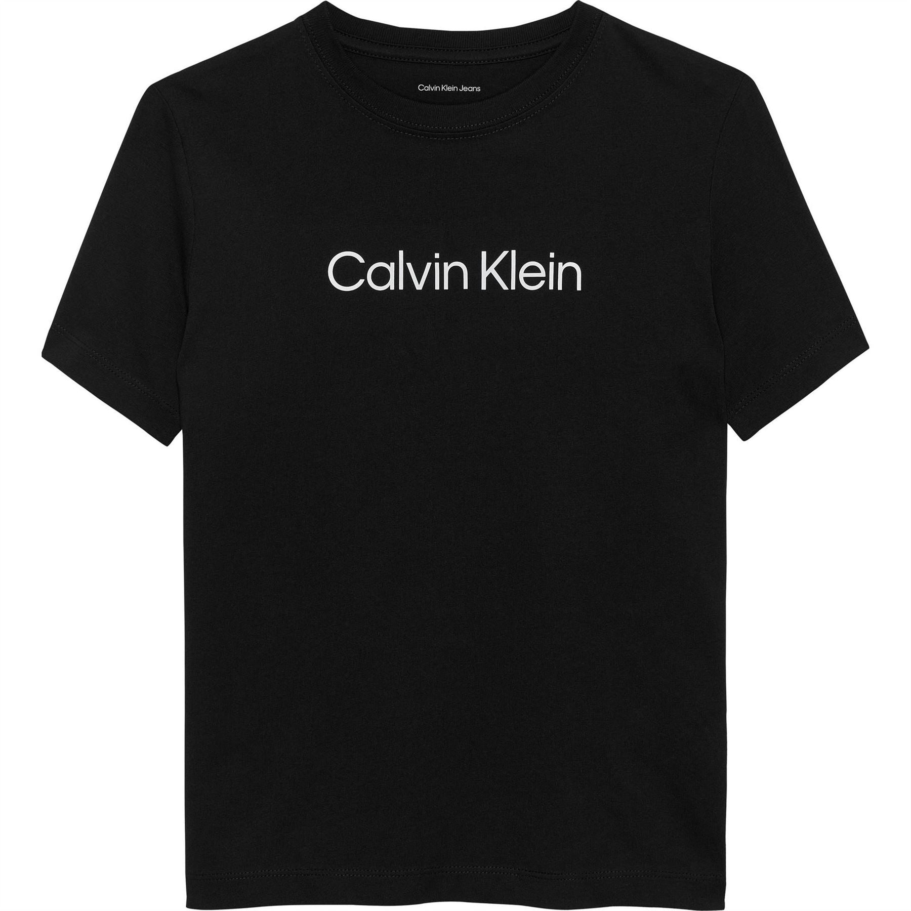 Calvin Klein Jeans 2 Pack Logo Print Crew Neck Short Sleeve T-Shirt