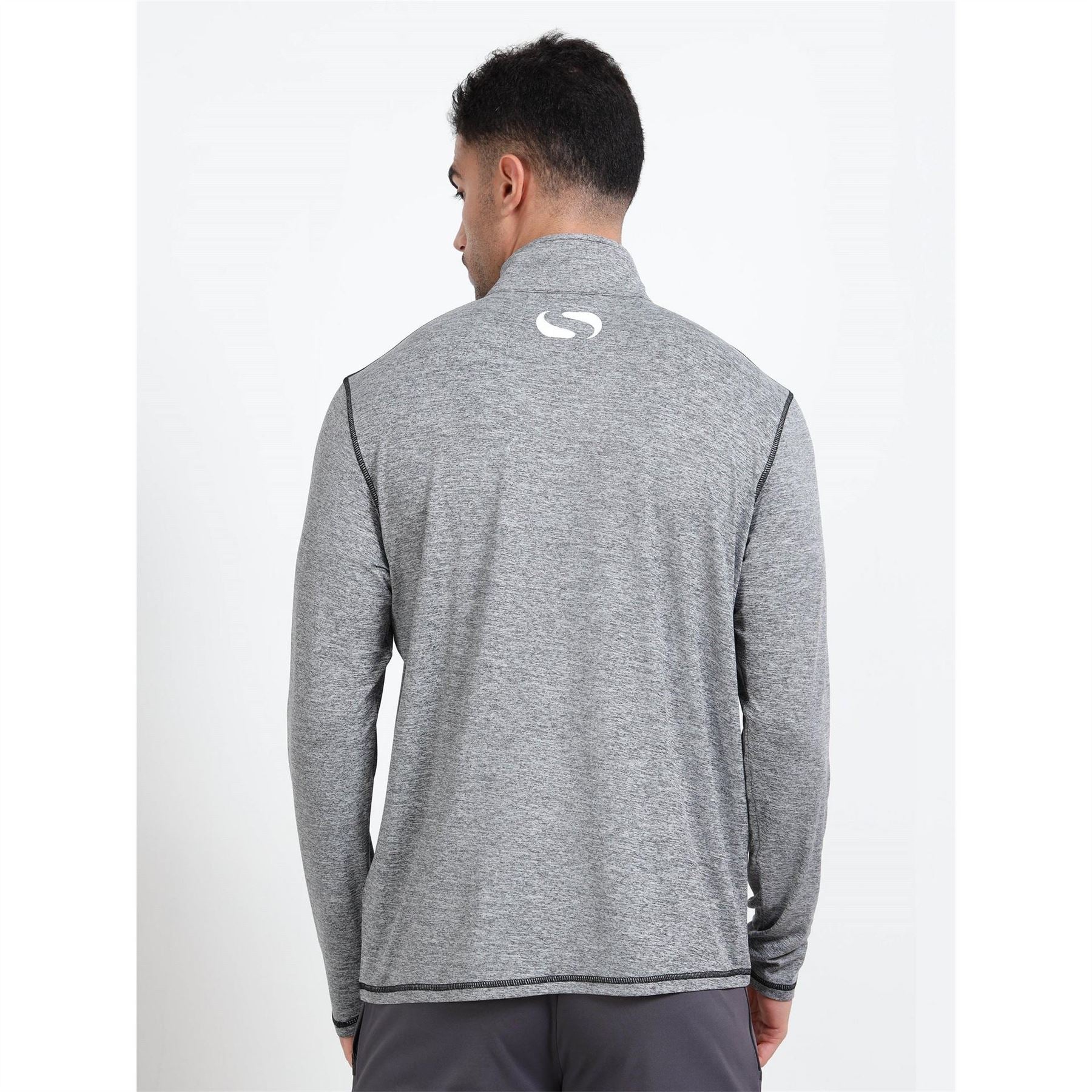 Sondico Melange Quarter Zip Sweatshirt