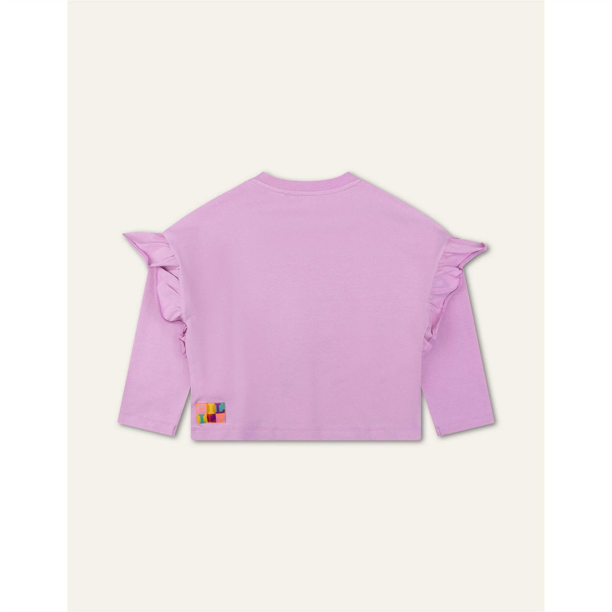 Oilily Bow Frill Crew Neck Relaxed Fit T-Shirt