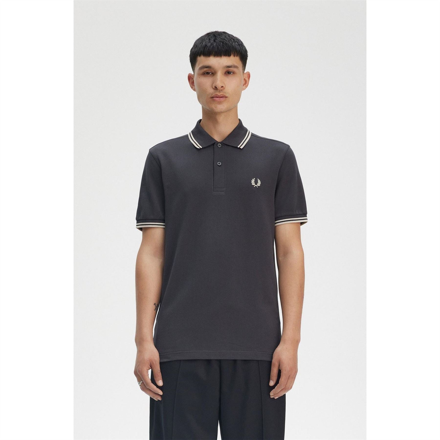 Fred Perry Sleeve Twin Tipped Polo Shirt