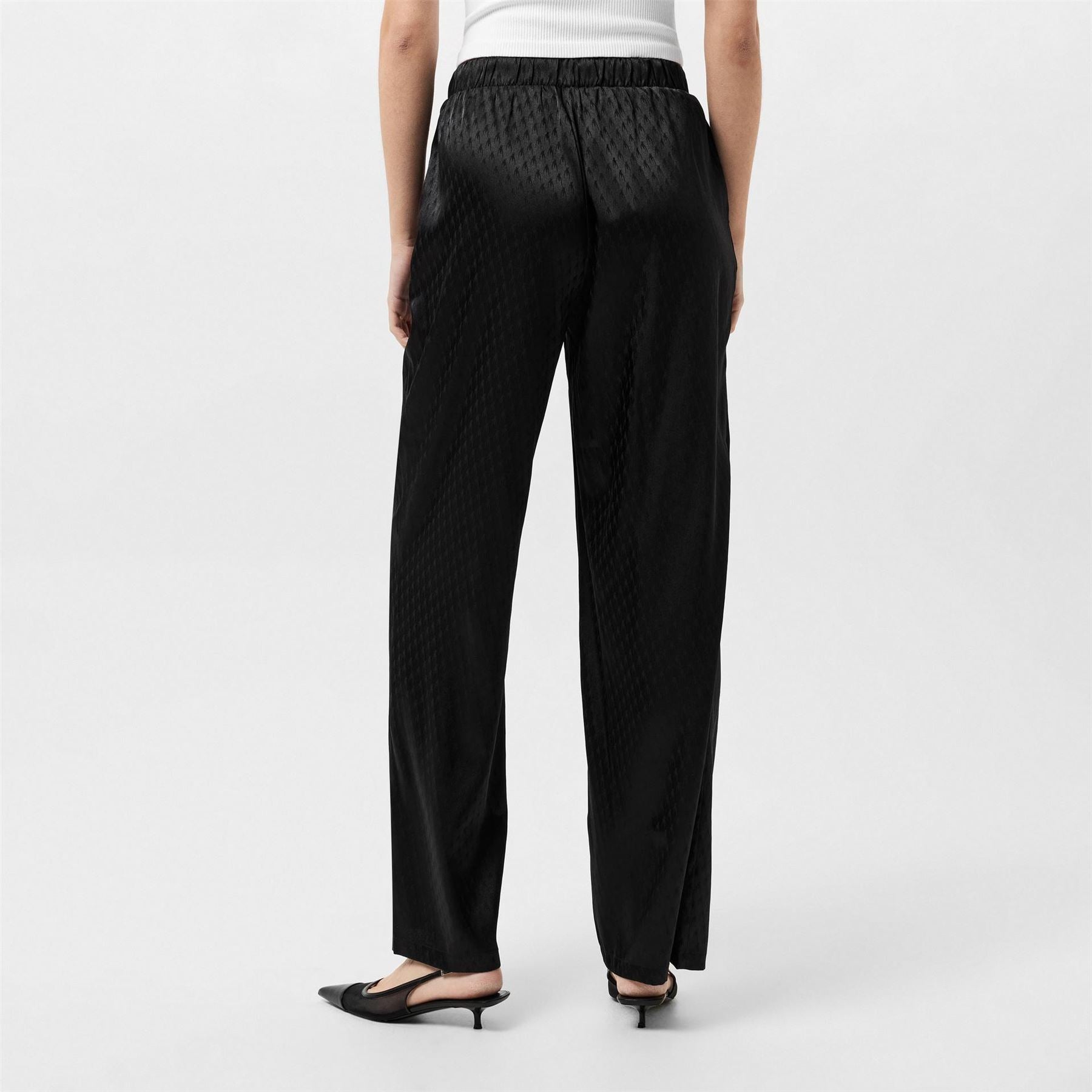 Vero Moda High Waist Satin Wide Leg Trousers