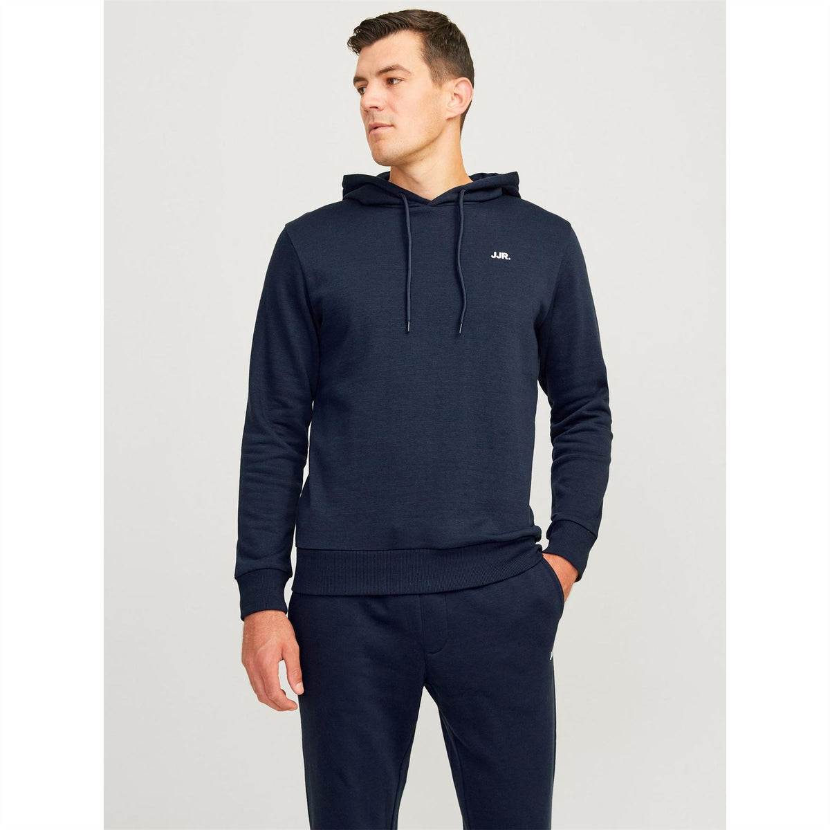 JJ Rebel Long Sleeve Logo Print Hooded Sweatshirt