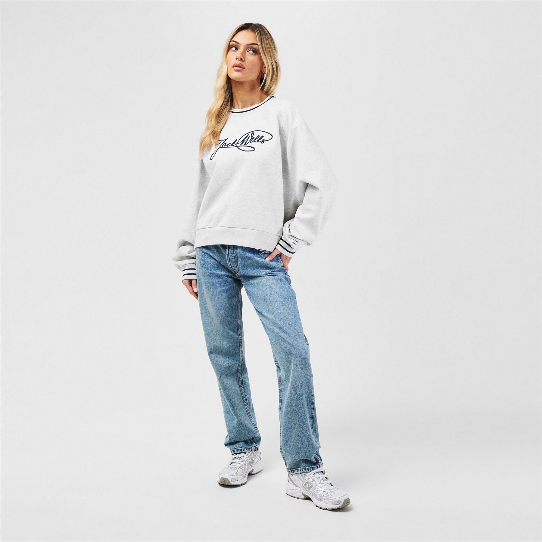Jack Wills Crew Neck Relaxed Fit Long Sleeve Sweater