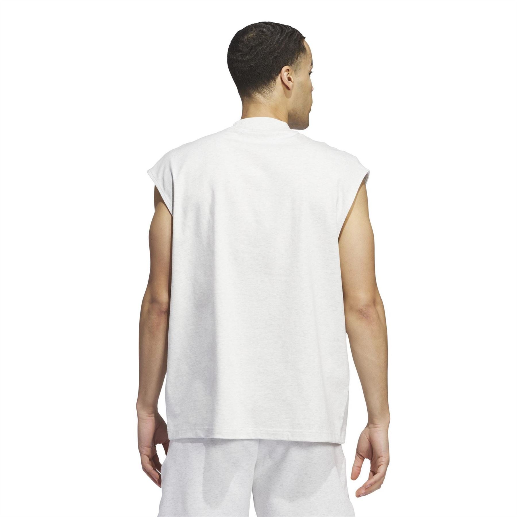 adidas Adi Printed Logo Mock Neck Sleeveless Box Tank
