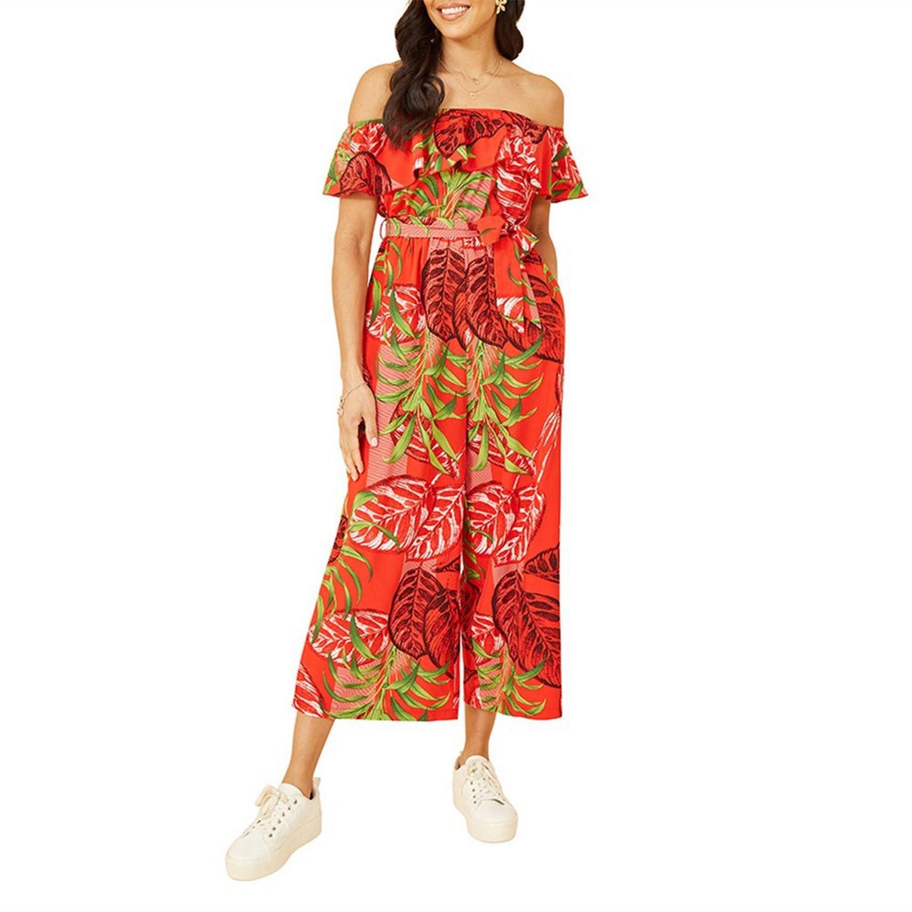 Mela London Bardo Off Shoulder Sleeveless Jumpsuit