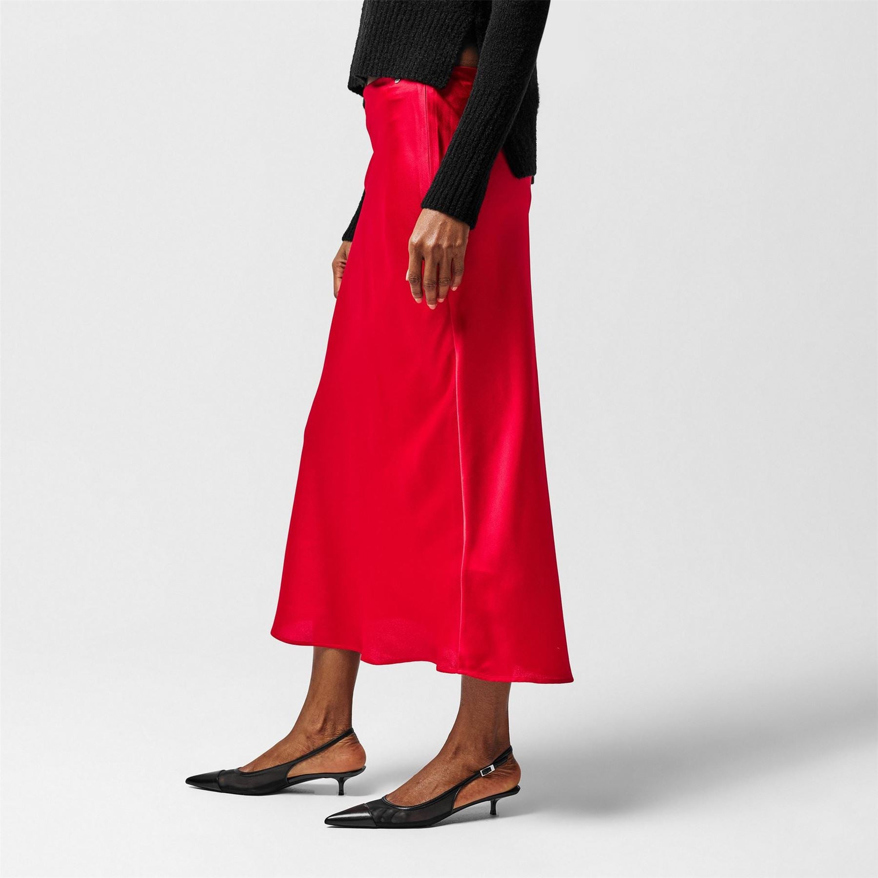 Boss C Visos Midi Slip Skirt