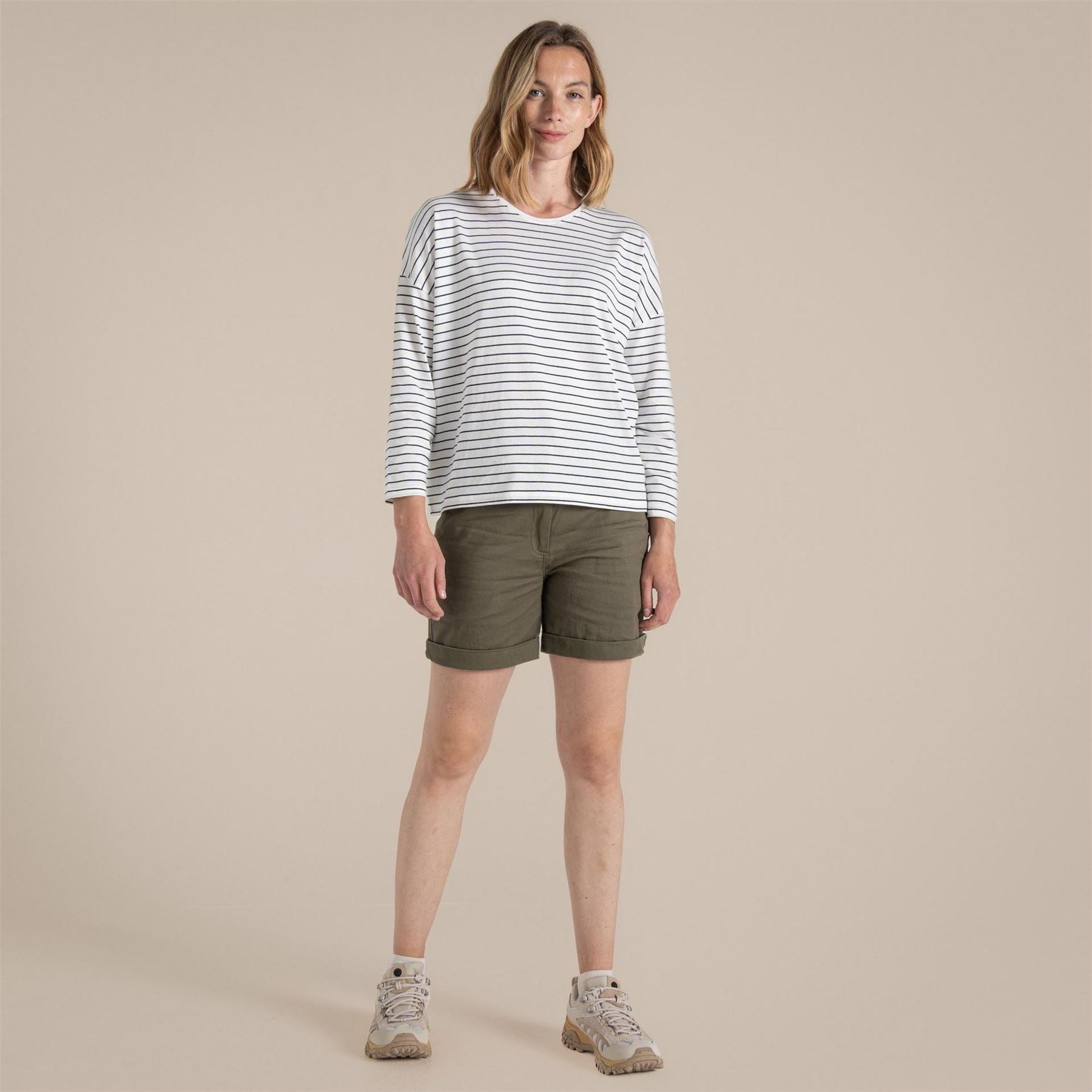 Craghoppers Kielder Crew Neck Long Sleeve Drop Shoulder T-Shirt