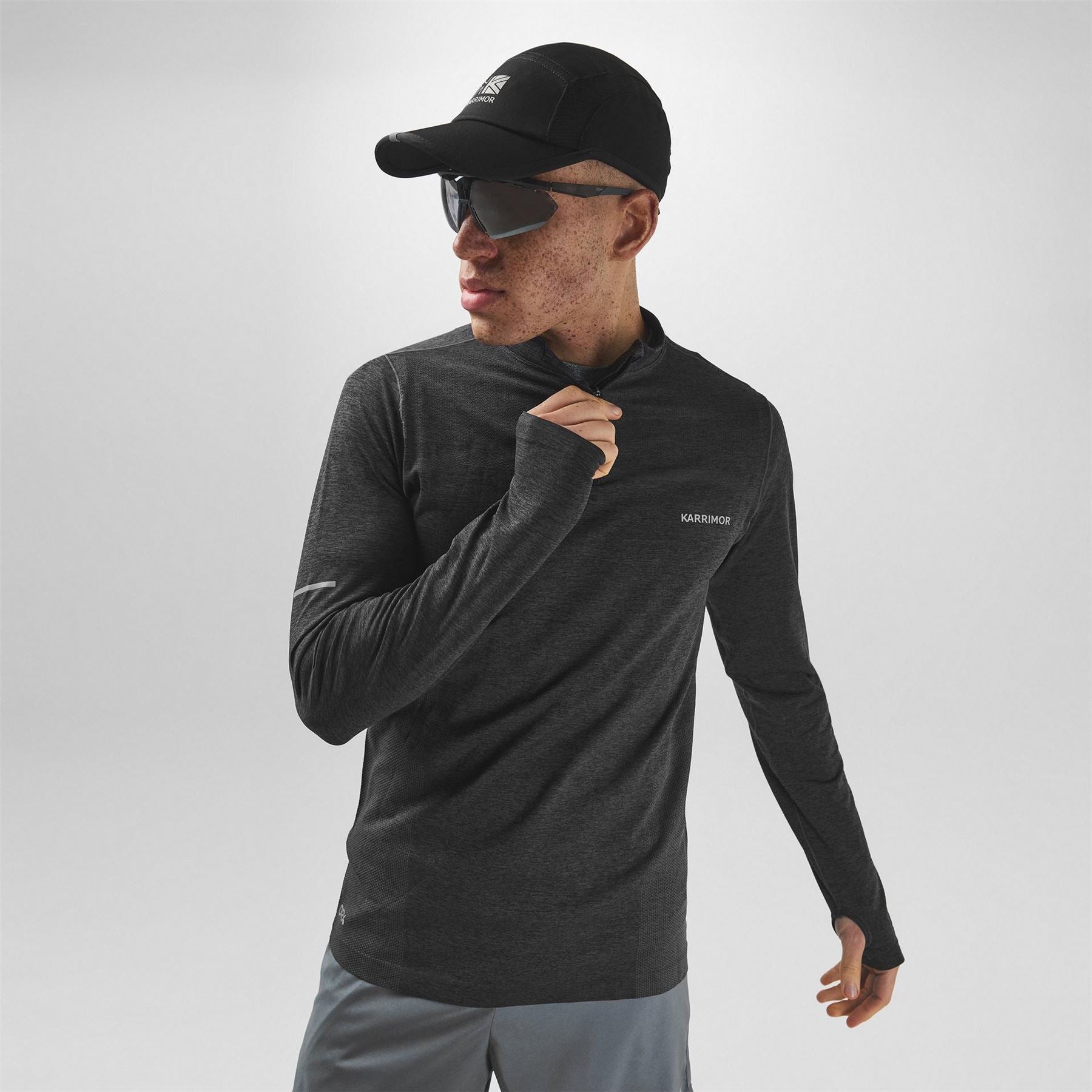 Karrimor Mens Xlite Seamless Running Quarter Zip