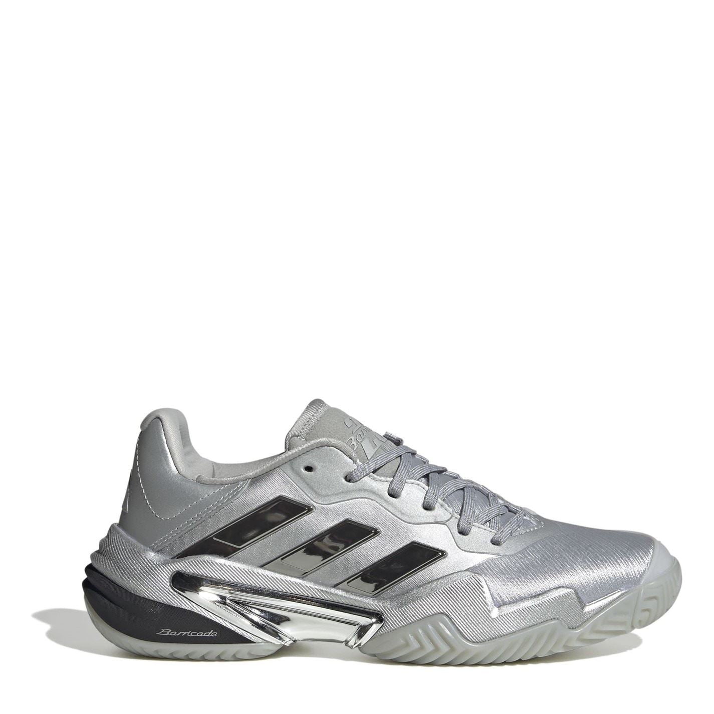 adidas Womens Barricade 13 Silver Edition Tennis Shoes