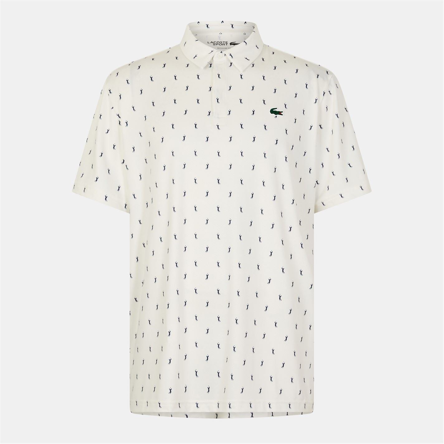 Lacoste Regular Fit Crocodile Print Polo Shirt