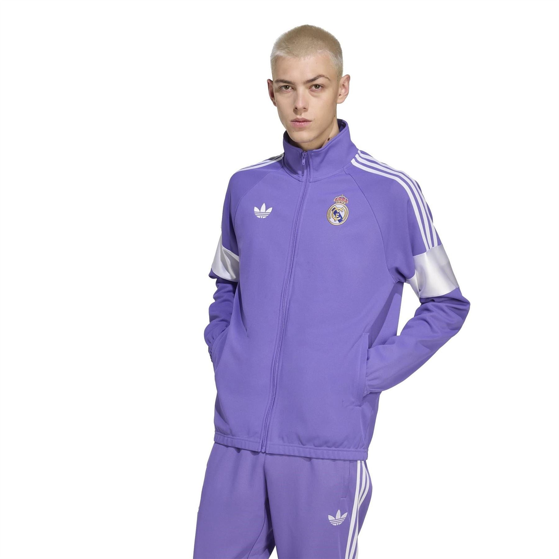 adidas Mens Real Madrid Originals Tracksuit Top 25 26
