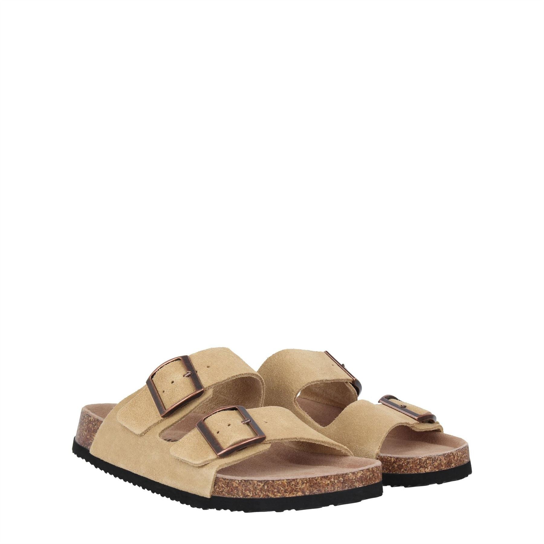 Jack Wills Cork Strap Open Toe Slide Sandals